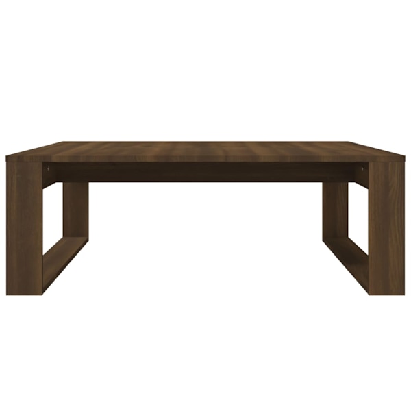 vidaXL Soffbord brun ek 100x100x35 cm konstruerat trä Brun