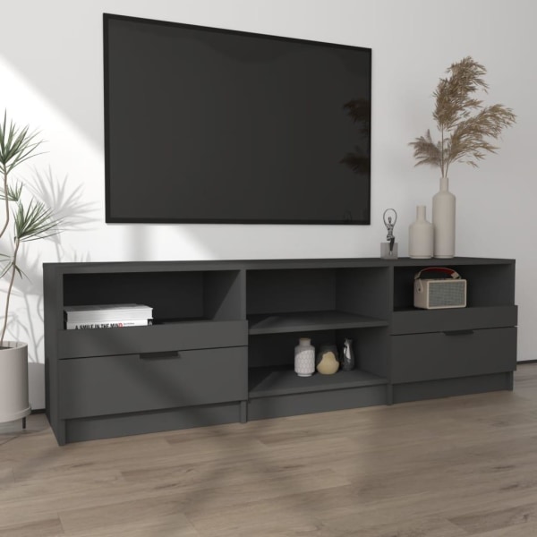 vidaXL Tv-bänk svart 150x33,5x45 cm konstruerat trä Svart