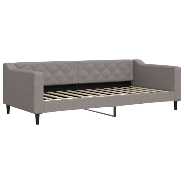 vidaXL Dagbädd utdragbar med lådor taupe 90x200 cm tyg Taupe