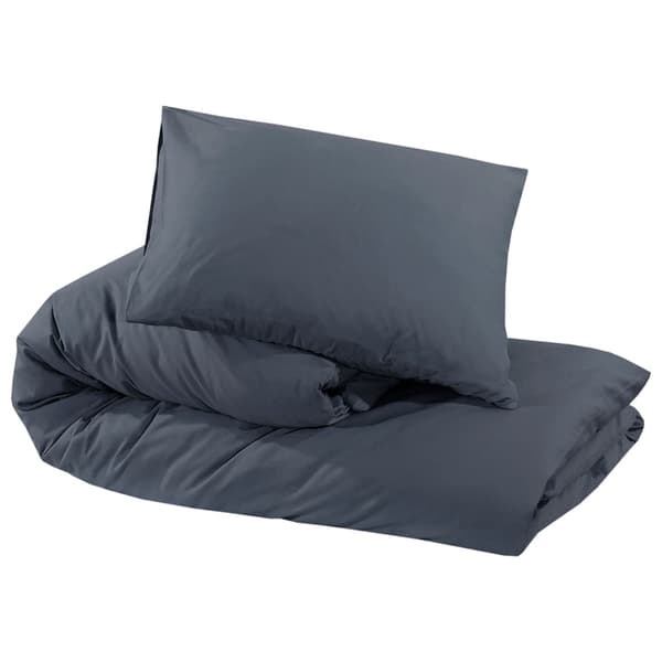 vidaXL Bäddset antracit 220x240 cm bomull Antracit