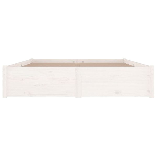 vidaXL Sängram med lådor vit 120x190 cm Vit