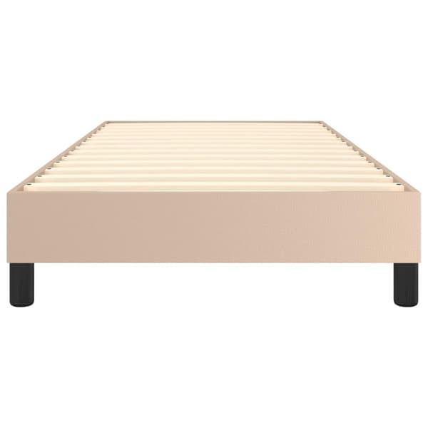 vidaXL Ramsäng cappuccino 100x200 cm konstläder Brun
