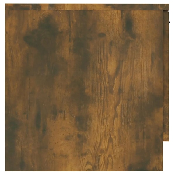 vidaXL Sängbord 2 st rökfärgad ek 40x39x40 cm Brun