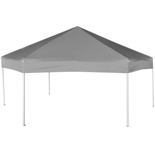 vidaXL Pop-Up Partytält med 6 sidoväggar sexkantigt 3,6x3,1 m gr grå