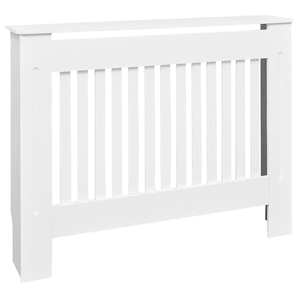 vidaXL Elementskydd i MDF 112 cm vit Vit