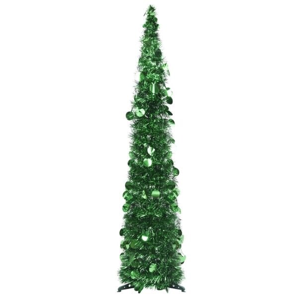 vidaXL Pop-up plastgran grön 120 cm PET Grön