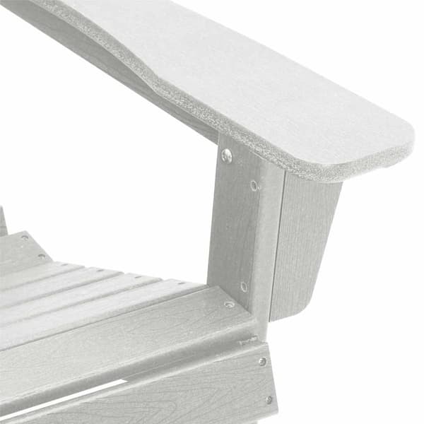 vidaXL Trädgård Stol 2 st Vit polyeten Vit
