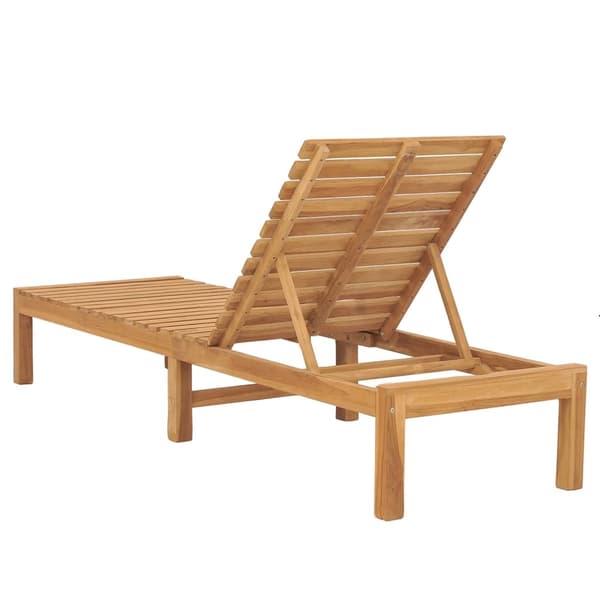 vidaXL Solsäng massiv teak Brun