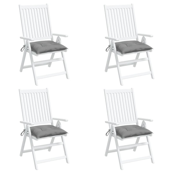 vidaXL Stolsdynor 4 st grå 50x50x7 cm oxfordtyg grå