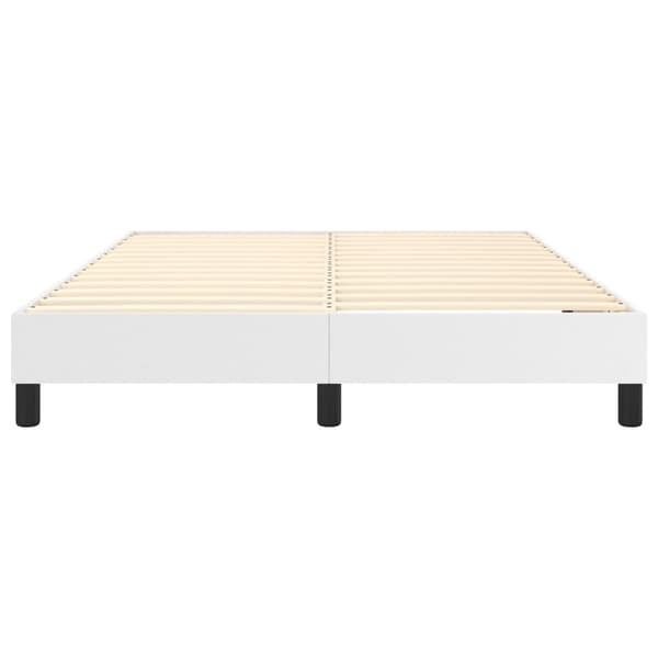 vidaXL Sängram vit 140x200 cm konstläder Vit