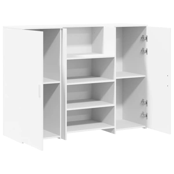 vidaXL Receptionsdisk vit 135x50x103,5 cm konstruerat trä Vit