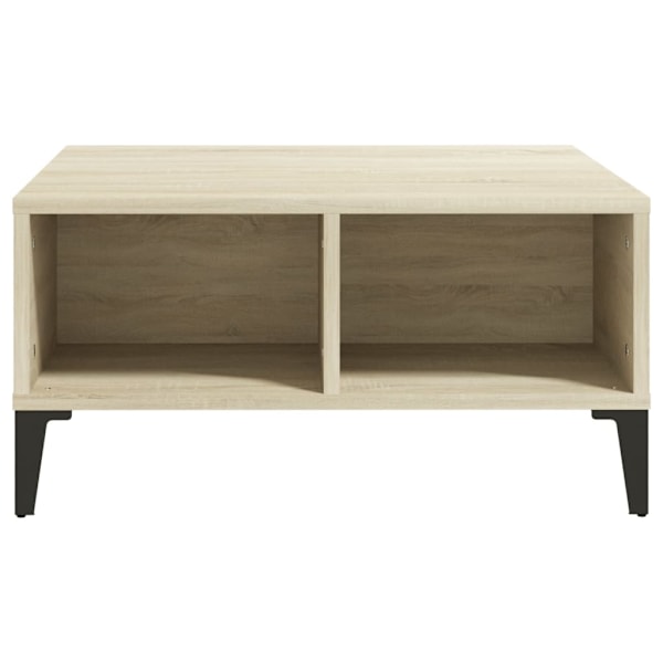 vidaXL Soffbord sonoma-ek 60x60x30 cm konstruerat trä Brun