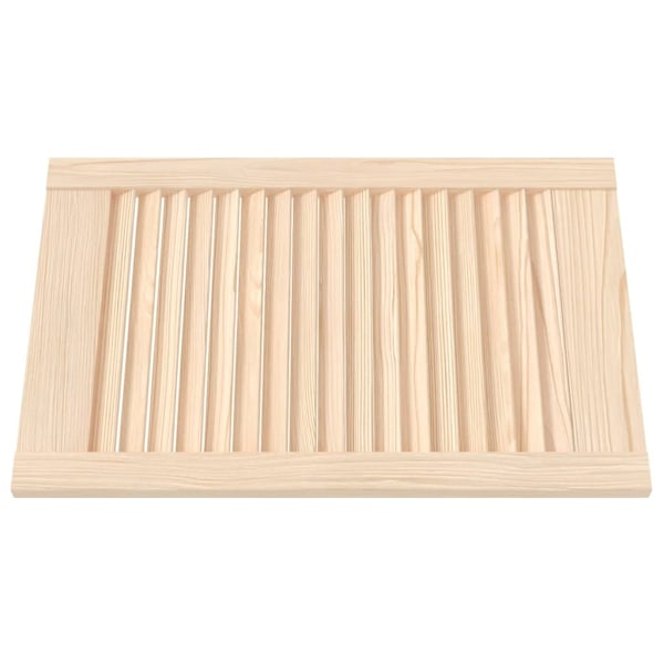 vidaXL Skåpluckor lamelldesign 4 st 61,5x39,4 cm massiv furu Brun