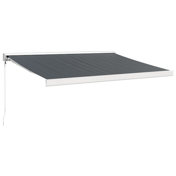 vidaXL Markis infällbar antracit 3x2,5 m tyg&aluminium Antracit