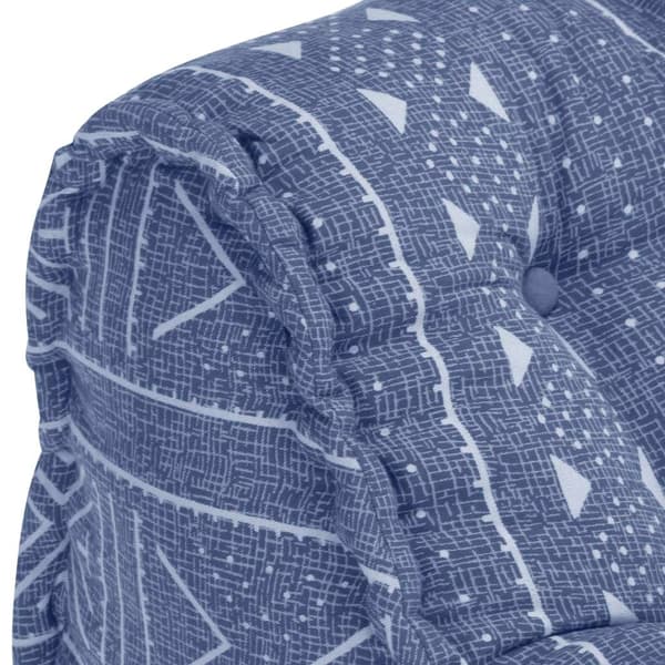 vidaXL Modulpuff indigo tyg Blå