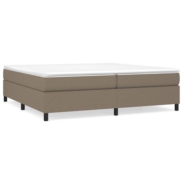 vidaXL Sängram utan madrass taupe 200x200 cm tyg Taupe