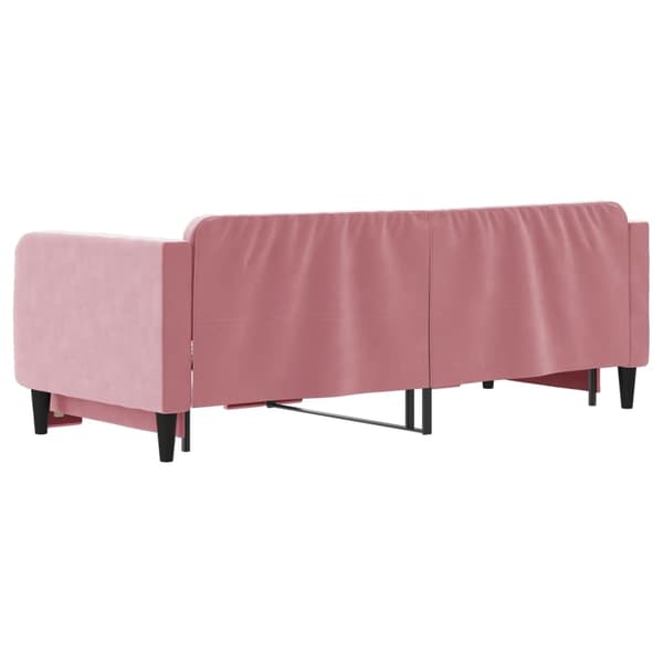 vidaXL Dagbädd utdragbar rosa 80x200 cm sammet Rosa