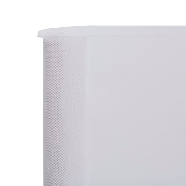 vidaXL Vindskydd 3 paneler tyg 400x160 cm sandvit Vit