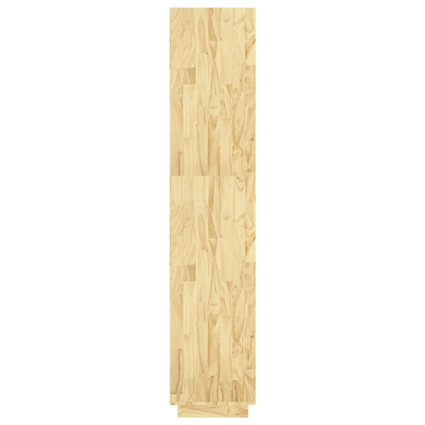 vidaXL Bokhylla/rumsavdelare 60x35x167 cm massiv furu Brun