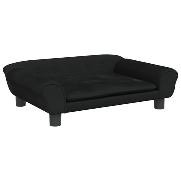 vidaXL Barnsoffa svart 70x45x26 cm sammet art