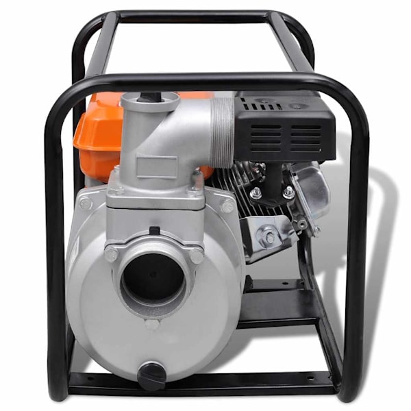 vidaXL Bensindriven vattenpump 6,5 hk 80 mm Brun