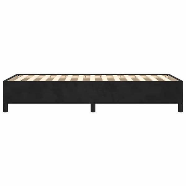 vidaXL Sängram svart 90x190 cm sammet Svart