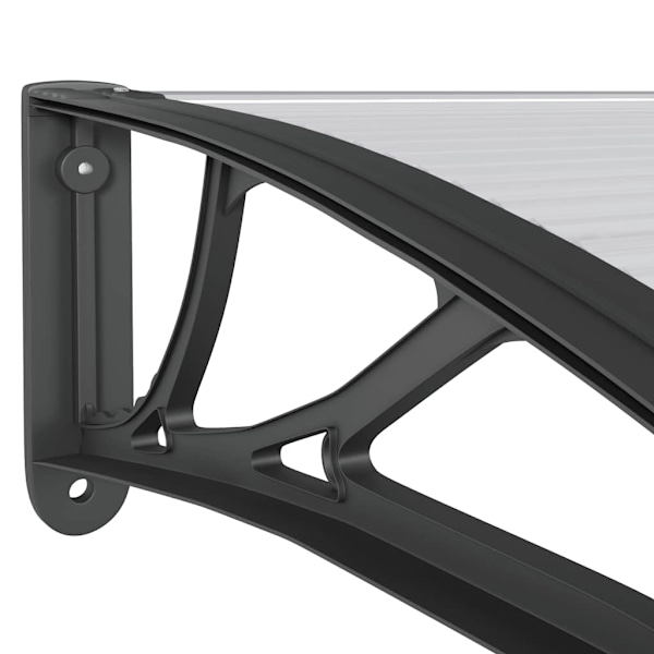 vidaXL Entrétak svart 150x100 cm polykarbonat Svart