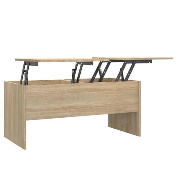 vidaXL Soffbord sonoma-ek 102x50,5x46,5 cm konstruerat trä Brun
