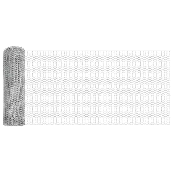 vidaXL Hexagonalt staket markfäste 50 x 0,4 m Galvaniserat stål Silver Silver