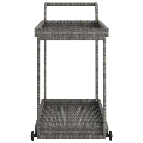 vidaXL Serveringsvagn grå 100x45x83 cm konstrotting grå