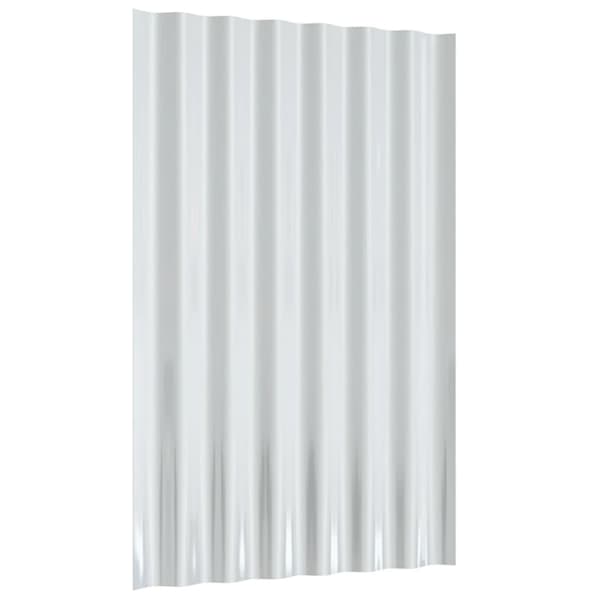 vidaXL Takplåt 36 st pulverlackerat stål antracit 60x36 cm Anthracite