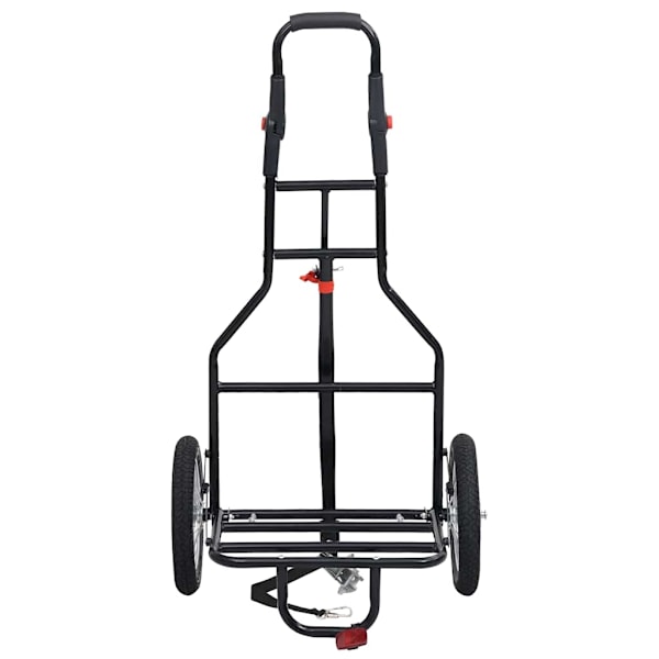vidaXL Hopfällbar cykelvagn med väska blå och svart Blå