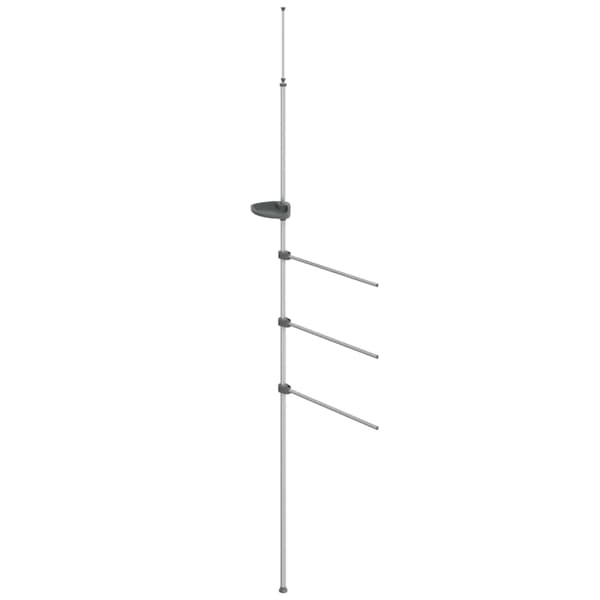 vidaXL Handdukshållare 47x280 cm aluminium Silver