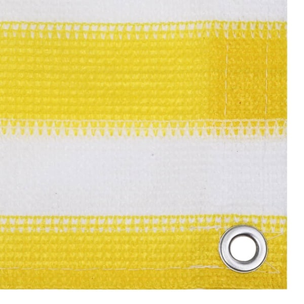 vidaXL Balkongskärm gul och vit 75x300 cm HDPE multifärg