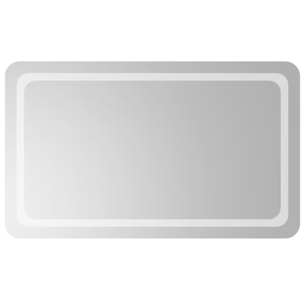 vidaXL Badrumsspegel LED 60x100 cm Transparent