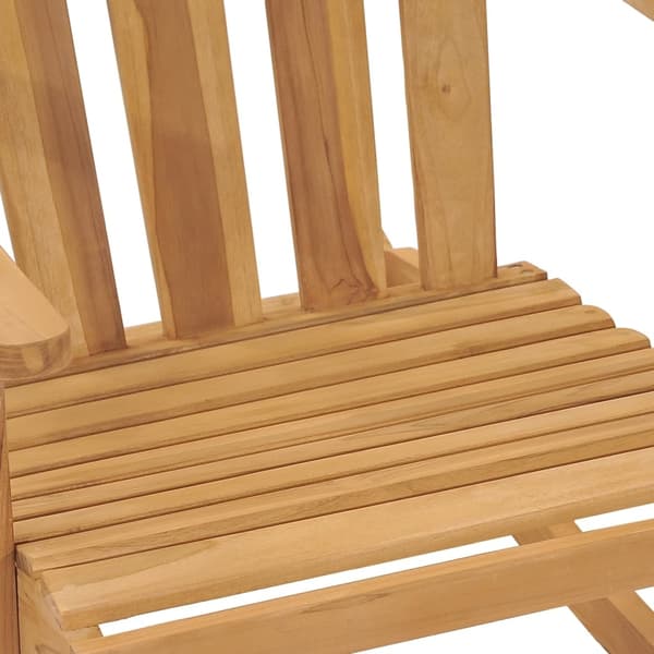 vidaXL Däckstol massiv teak Brun
