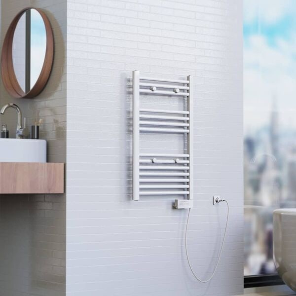 EISL Badrumselement med timer vit 80x50x15 cm Vit