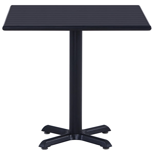 vidaXL Trädgårdsbord svart 80x80x75 cm Svart