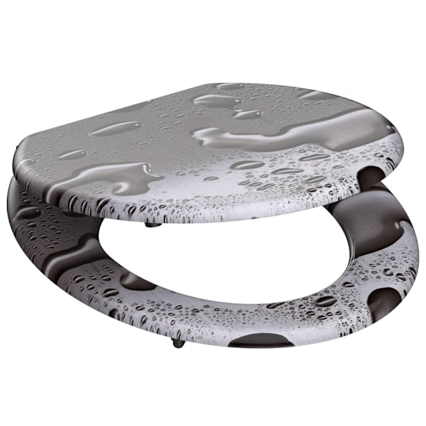 SCHÜTTE Toalettsits GREY STEEL MDF multifärg