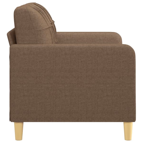 vidaXL 2-sitssoffa brun 120 cm tyg Brun