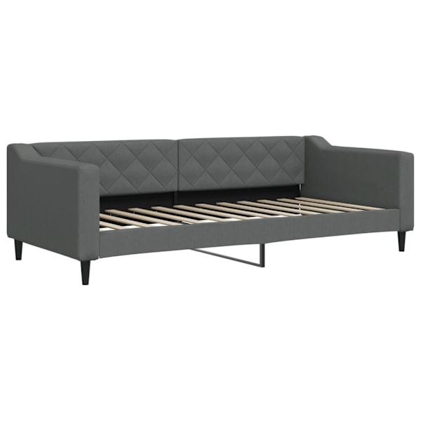 vidaXL Dagbädd mörkgrå 90x200 cm tyg Grå