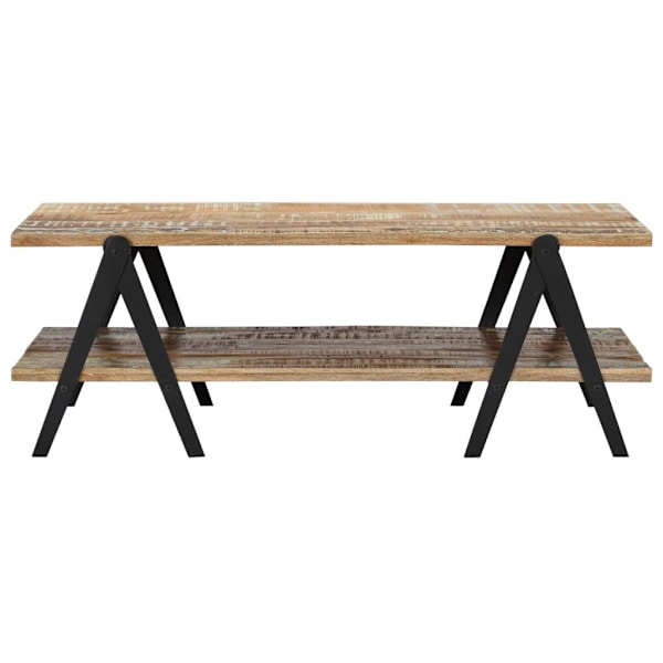 vidaXL Soffbord 115x60x40 cm massivt återvunnet trä multifärg