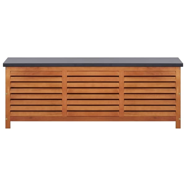 vidaXL Dynbox 150x50x55 cm massivt eukalyptusträ Brun