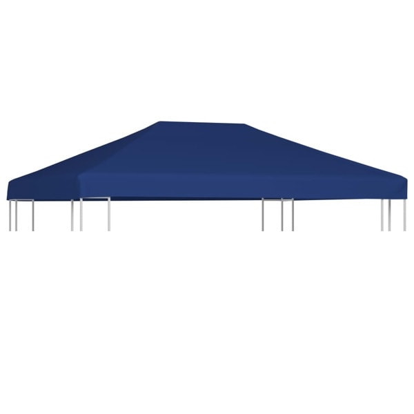 vidaXL Paviljongtak 310 g/m² 4x3 m blå Blå