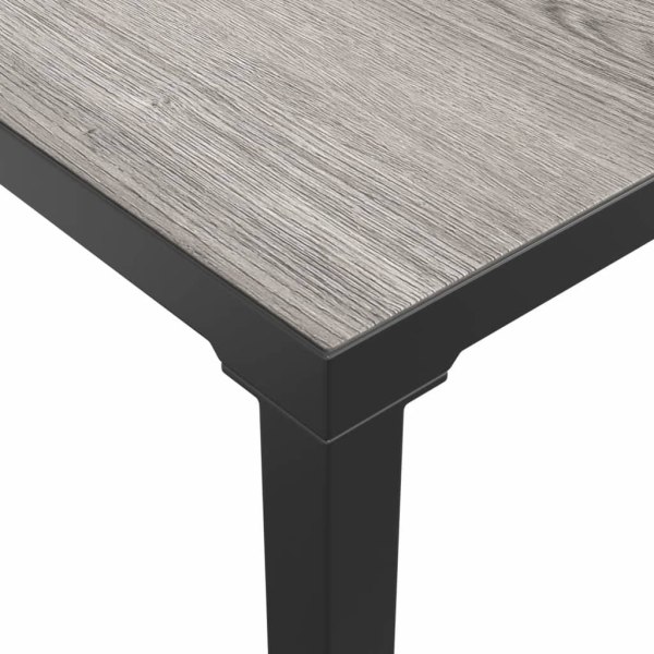 vidaXL Loungebord grå 55x55x31 cm DPC och stål Grå