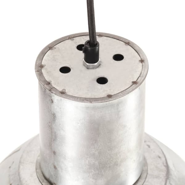 vidaXL Hänglampa 25 W silver rund 28,5 cm E27 Silver