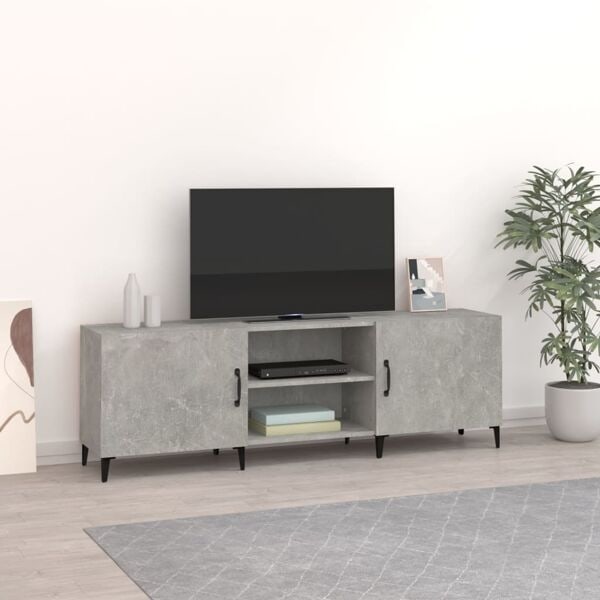 vidaXL Tv-bänk betonggrå 150x30x50 cm konstruerat trä Grå