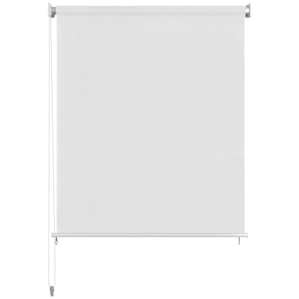 vidaXL Rullgardin utomhus 120x140 cm vit Vit