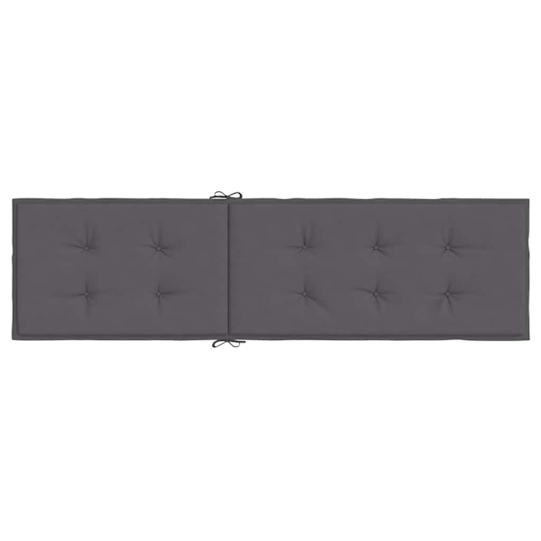 vidaXL Solsängsdyna antracit (75+105)x50x4 cm Antracit