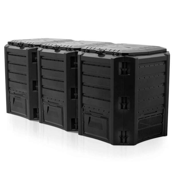 Nature Kompostlåda svart 1200 L 6071483 Svart